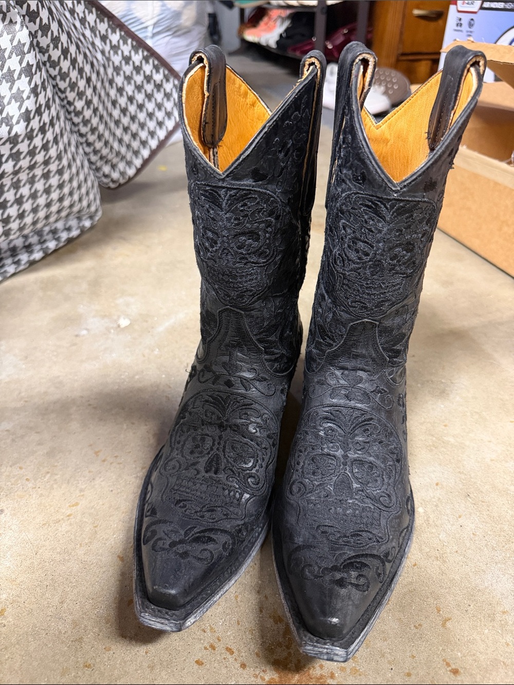 Old Gringo Black Embroidered Western Boots